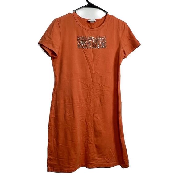 Calvin Klein women’s small rhinestone embellished T-shirt dress - Picture 1 of 4